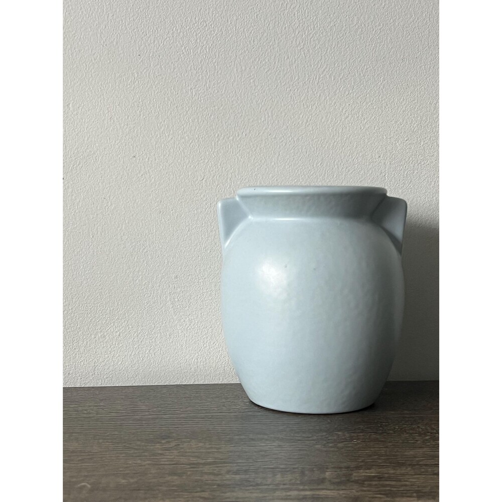 Vintage Powder Baby Blue Ceramic Vase/Planter Pot